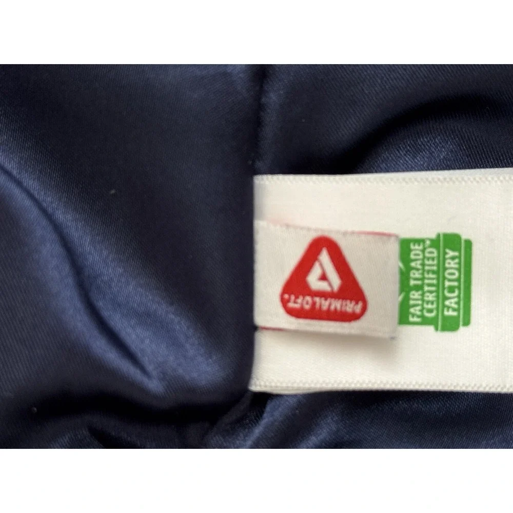 J.Crew Double Breasted Peacoat S Primaloft Puffer Blue Gold Buttons Pockets‎ - Picture 8 of 16